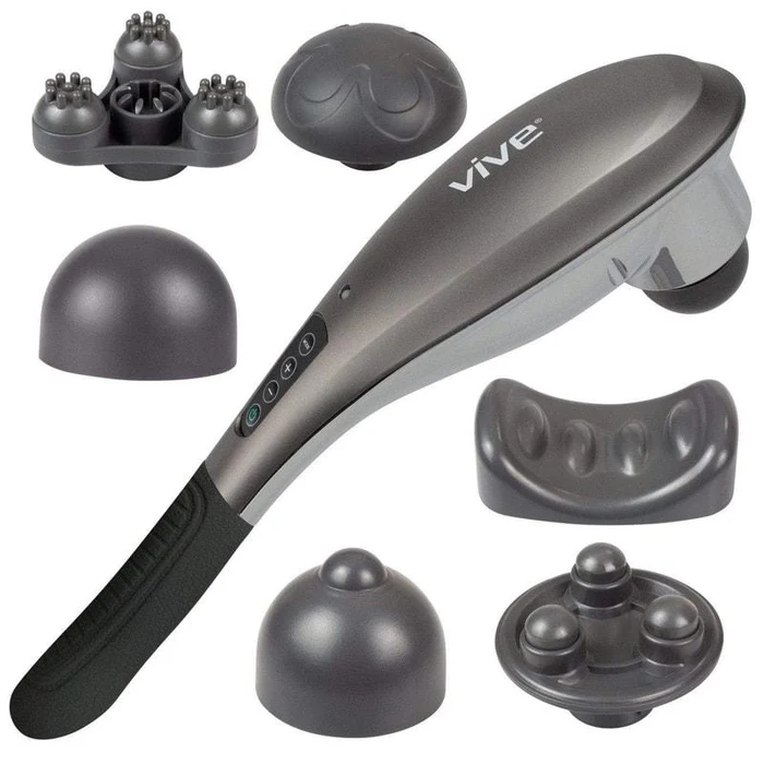 Handheld Massager ( 5-MODES, 6 MASSAGE HEADS, CORDLESS)